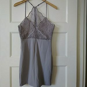 Fashion Nova Dresses - NWT Blue/gray pattern dress size M Fashion Nova Dresses - NWT Blue/gray pattern dress size M